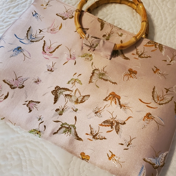 Bundle (2) Borcade fabric purse/bag - Picture 4 of 7